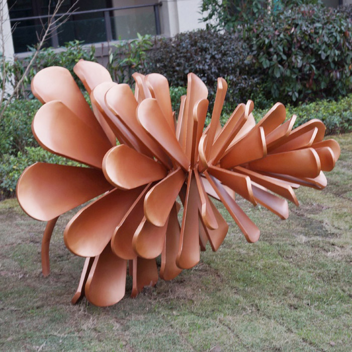Modern Art Pine Cone Stainless Steel Outdoor Sculpture