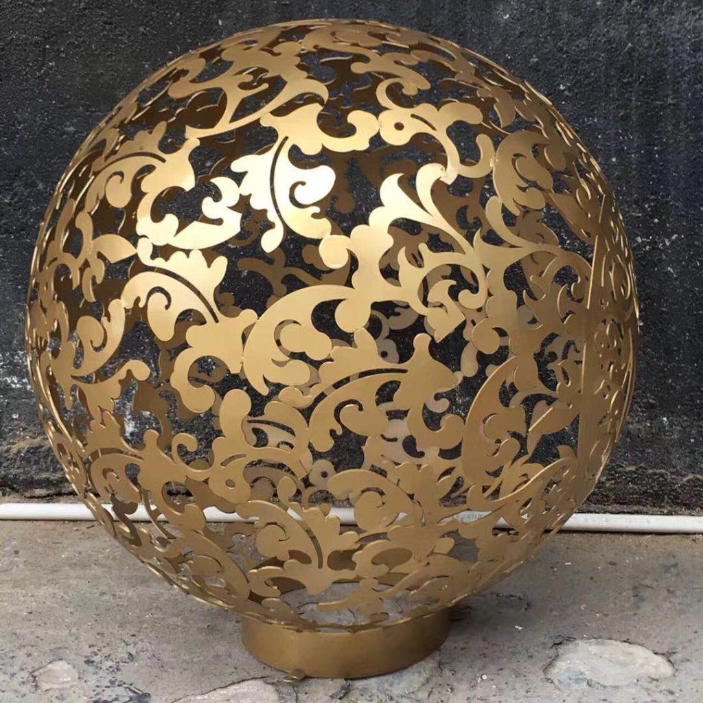 large metal sphere Stainless steel colorful Sphere