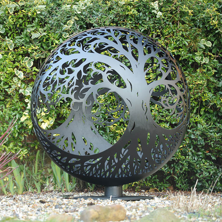 Garden Metal Sculpture Modern Outdoor, Contemporary Metal Garden Sculptures