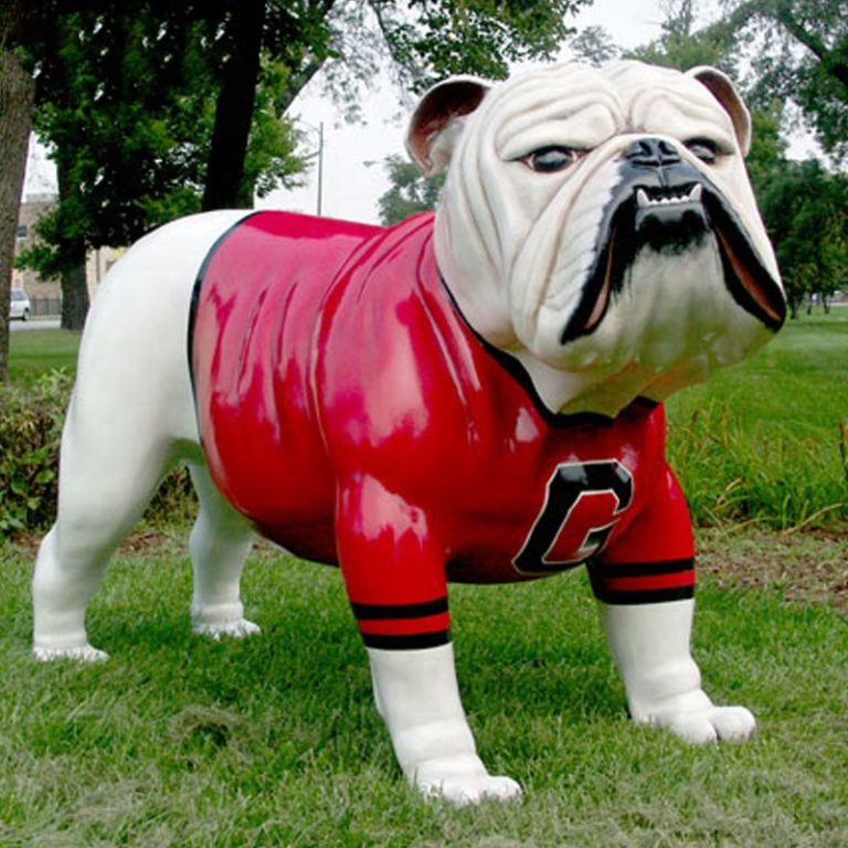 Red Painted Finish Man Statue Fiberglass Sculpture For Sale